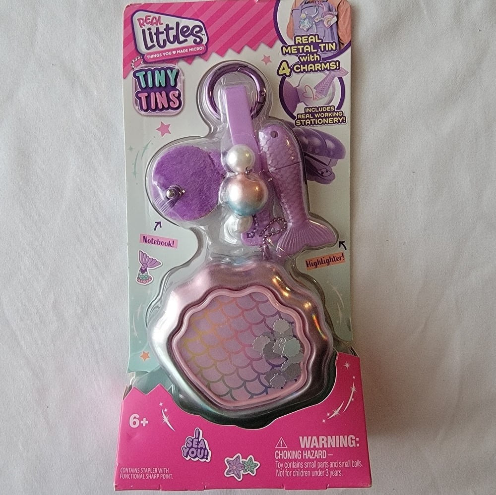 Real Littles Tiny Tins I Sea You! Stationary Bag Charm Backpack Keychain